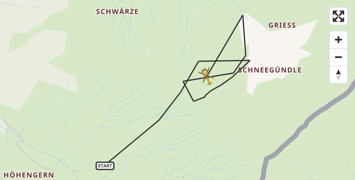 Flugroute Rettungshubschrauber Oberstdorf - Oberstdorf, 31 August 2026, 16:18