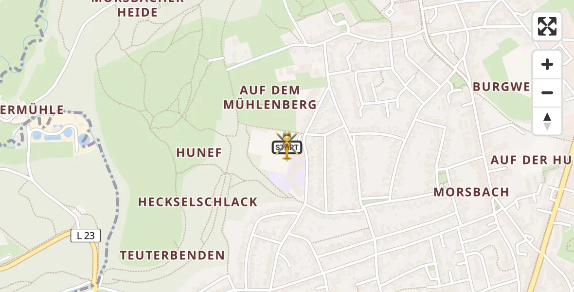 Flugroute Rettungshubschrauber Würselen - Würselen, 31 August 2026, 18:16