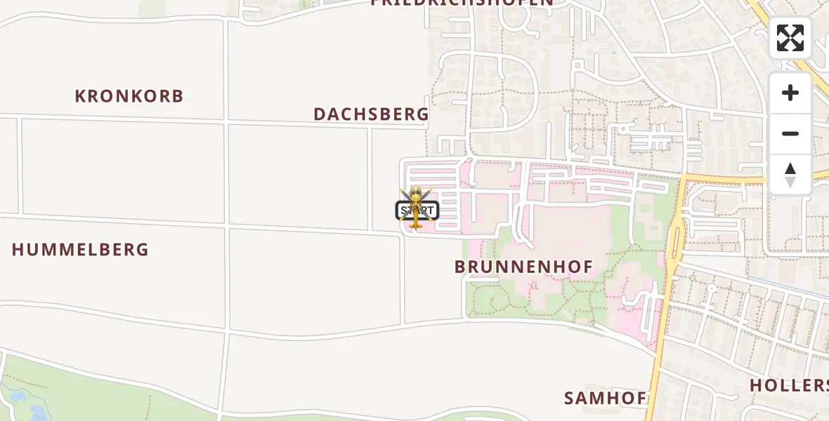 Flugroute Rettungshubschrauber Ingolstadt Hospital - Ingolstadt Hospital, 01 September 2026, 05:27