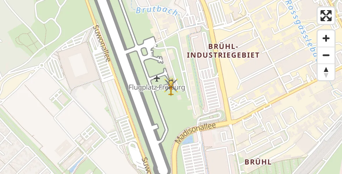 Flugroute Ambulanzhubschrauber Freiburg im Breisgau Flugplatz - Freiburg im Breisgau Flugplatz, 01 September 2026, 08:41