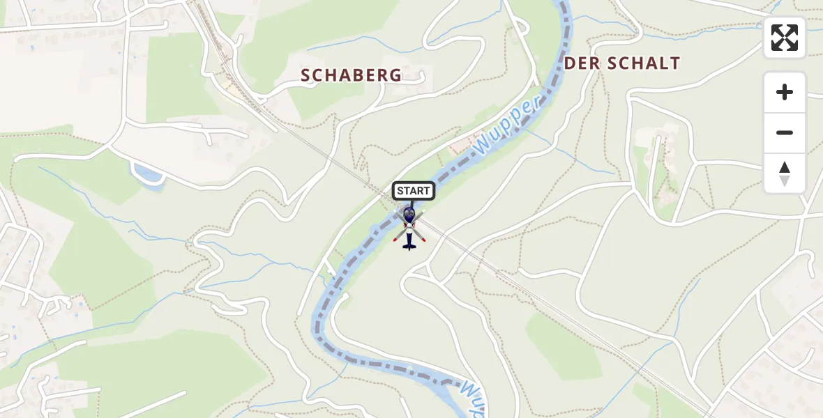 Flugroute Polizeihubschrauber Solingen - Solingen, 01 September 2026, 09:26