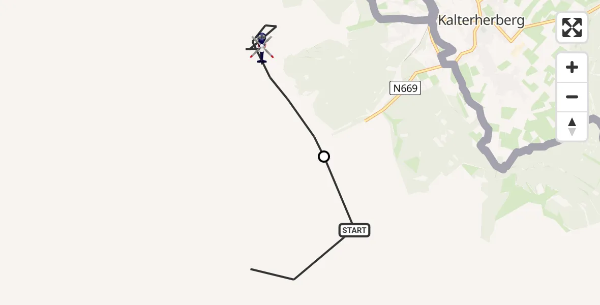Flugroute Polizeihubschrauber Elsenborn Air Base - Küchelscheid, 01 September 2026, 11:28