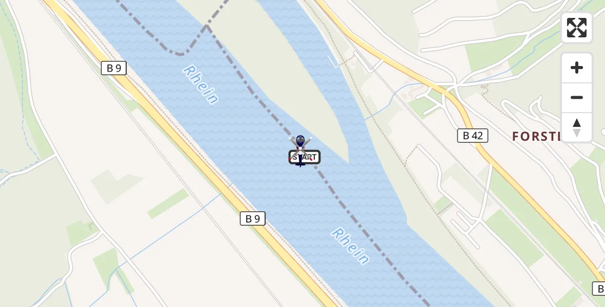 Flugroute Polizeihubschrauber Andernach - Andernach, 01 September 2026, 11:34
