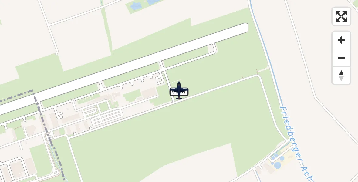 Flugroute Polizeiflugzeug Augsburg Flughafen - Augsburg Flughafen, 01 September 2026, 12:35