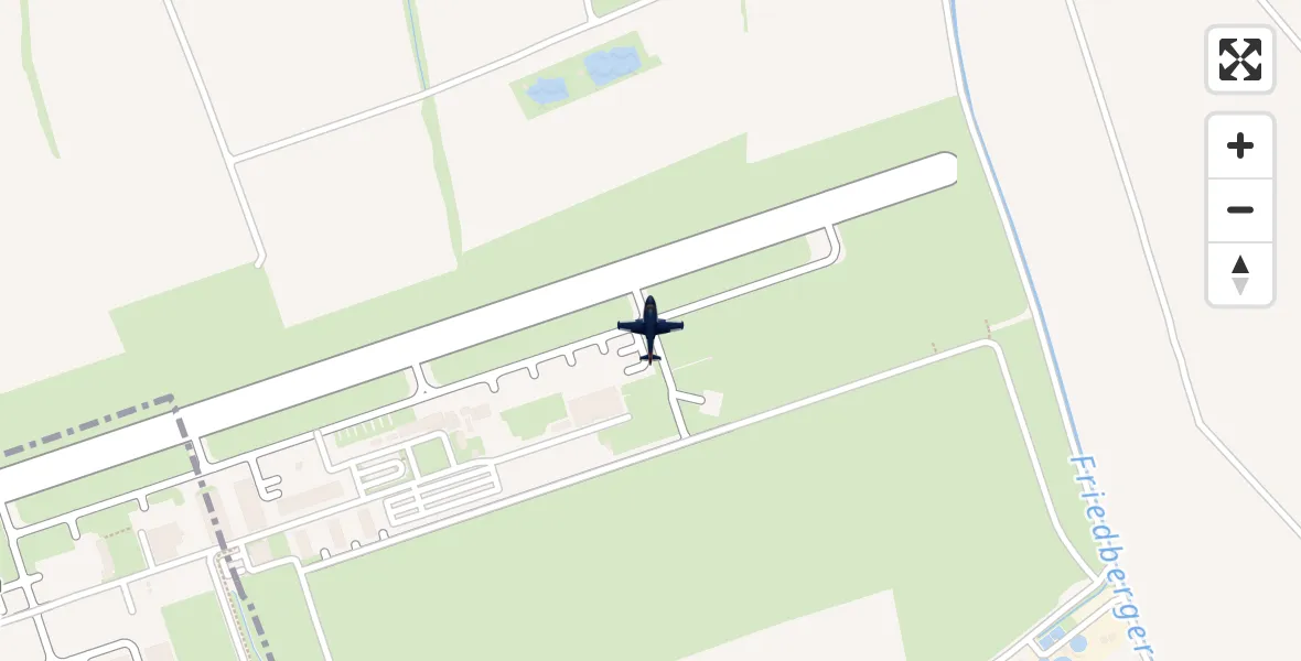 Flugroute Polizeiflugzeug Augsburg Flughafen - Augsburg Flughafen, 01 September 2026, 13:50