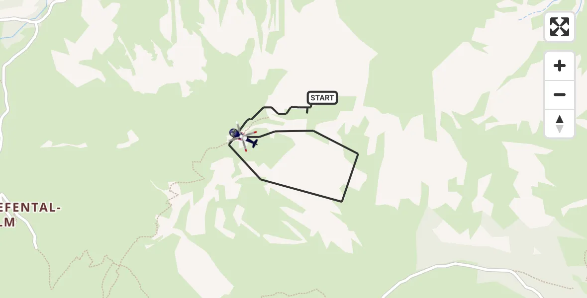 Flugroute Polizeihubschrauber Bayrischzell - Bayrischzell, 02 September 2026, 06:46