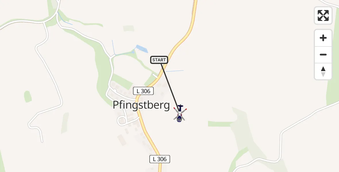 Flugroute Polizeihubschrauber Bösdorf - Bösdorf, 02 September 2026, 08:57