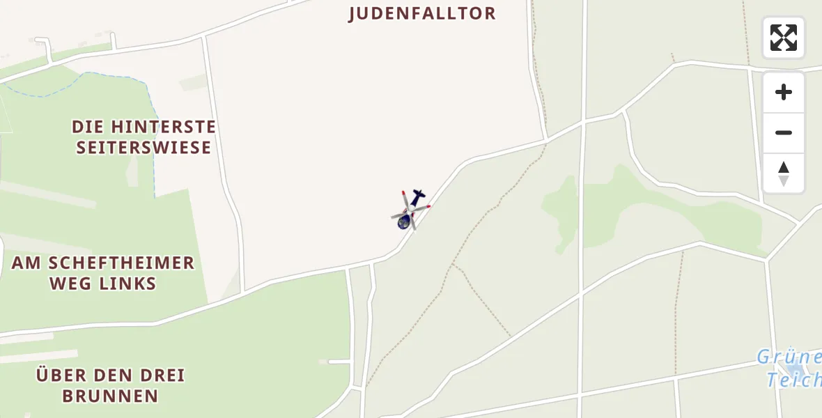 Flugroute Polizeihubschrauber Darmstadt - Darmstadt, 02 September 2026, 10:13