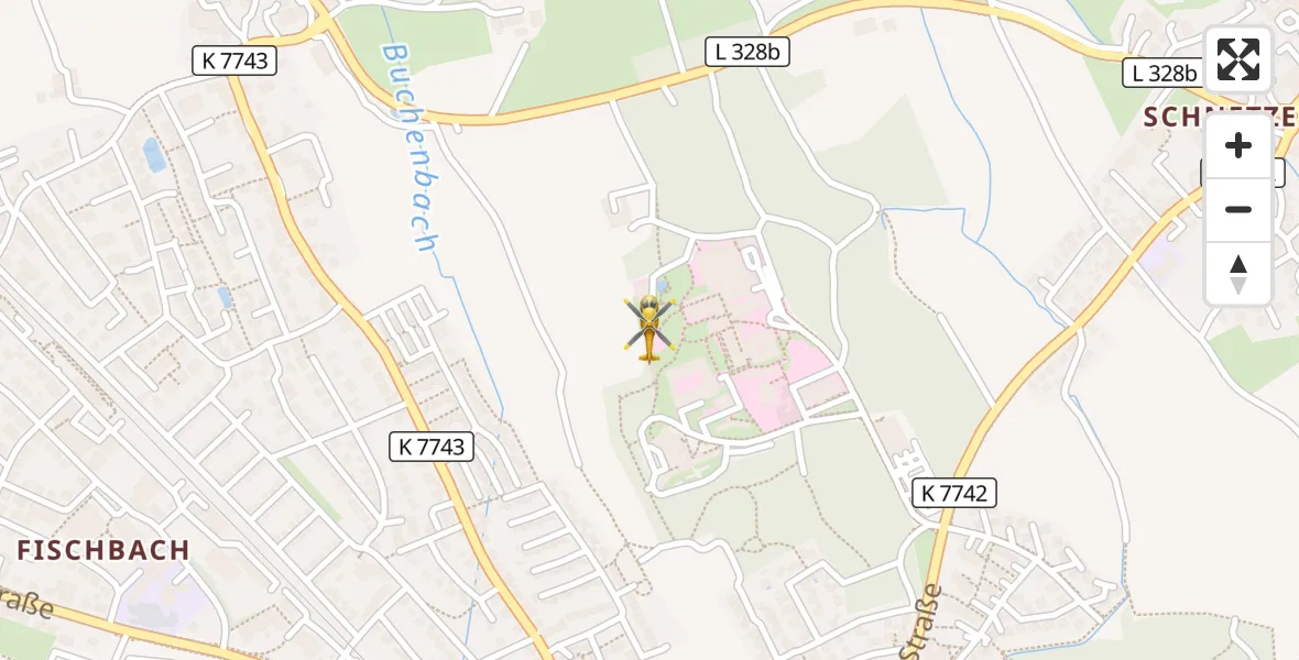 Flugroute Rettungshubschrauber Friedrichshafen Hospital - Friedrichshafen Hospital, 02 September 2026, 16:06