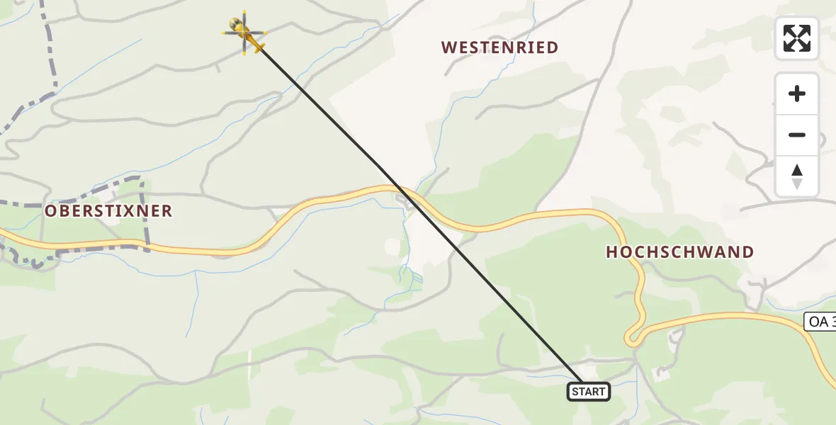 Flugroute Rettungshubschrauber Immenstadt i.Allgäu - Immenstadt i.Allgäu, 02 September 2026, 16:37