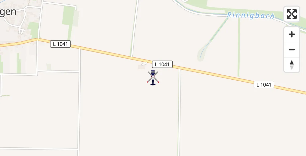 Flugroute Polizeihubschrauber Abtsbessingen - Abtsbessingen, 02 September 2026, 19:23