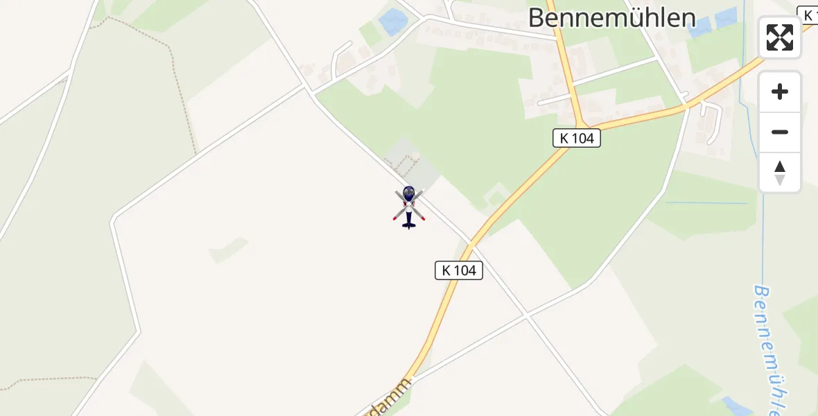 Flugroute Polizeihubschrauber Wedemark - Wedemark, 03 September 2026, 07:22