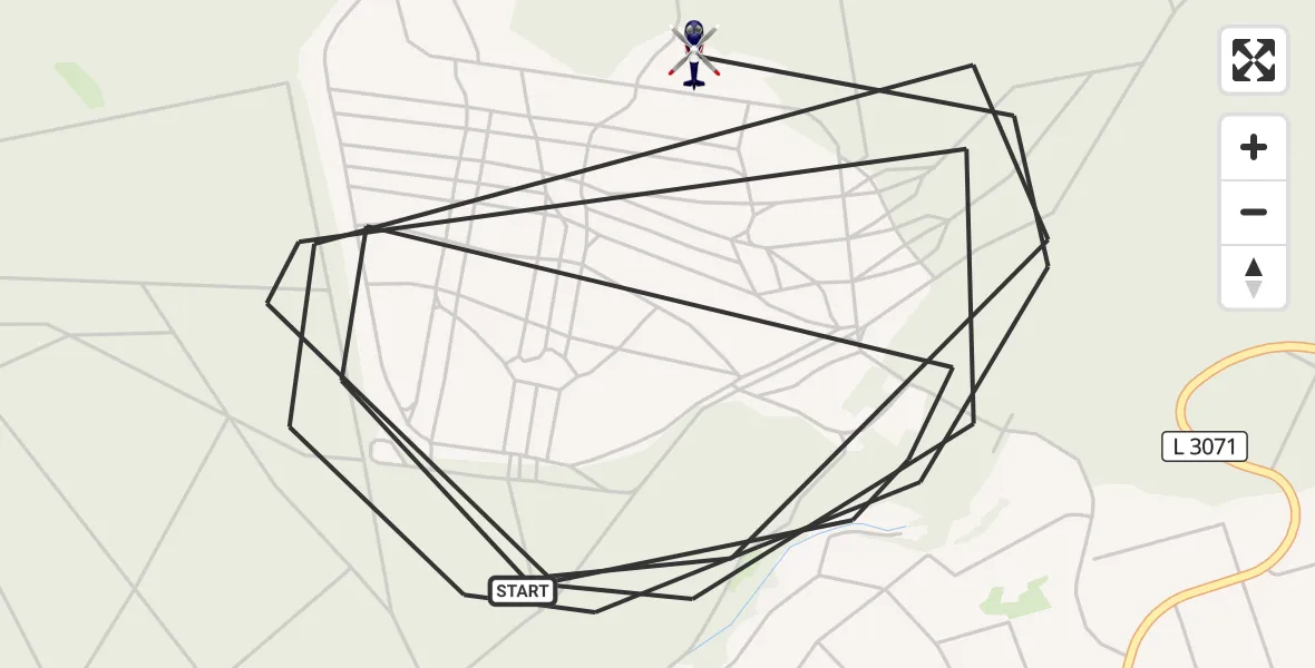 Flugroute Polizeihubschrauber Kirtorf - Kirtorf, 03 September 2026, 12:03