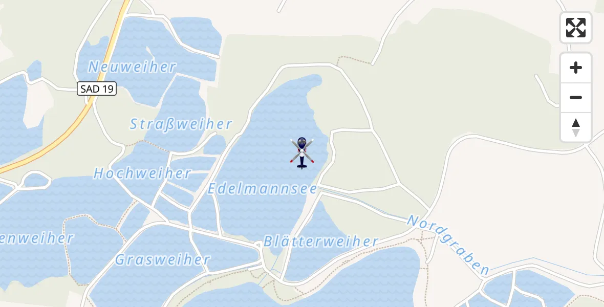 Flugroute Polizeihubschrauber Schwarzenfeld - Schwarzenfeld, 03 September 2026, 12:25