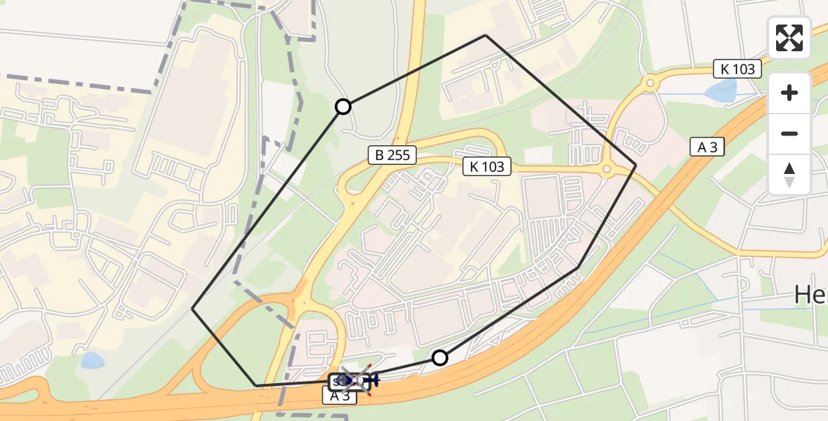 Flugroute Polizeihubschrauber Autobahn Police Heiligenroth Hubschrauberlandeplatz - Autobahn Police Heiligenroth Hubschrauberlandeplatz, 03 September 2026, 14:15