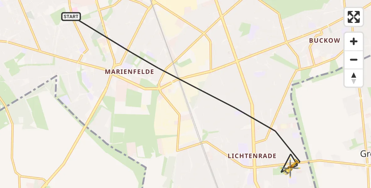 Flugroute Rettungshubschrauber Berlin - Berlin, 03 September 2026, 15:16