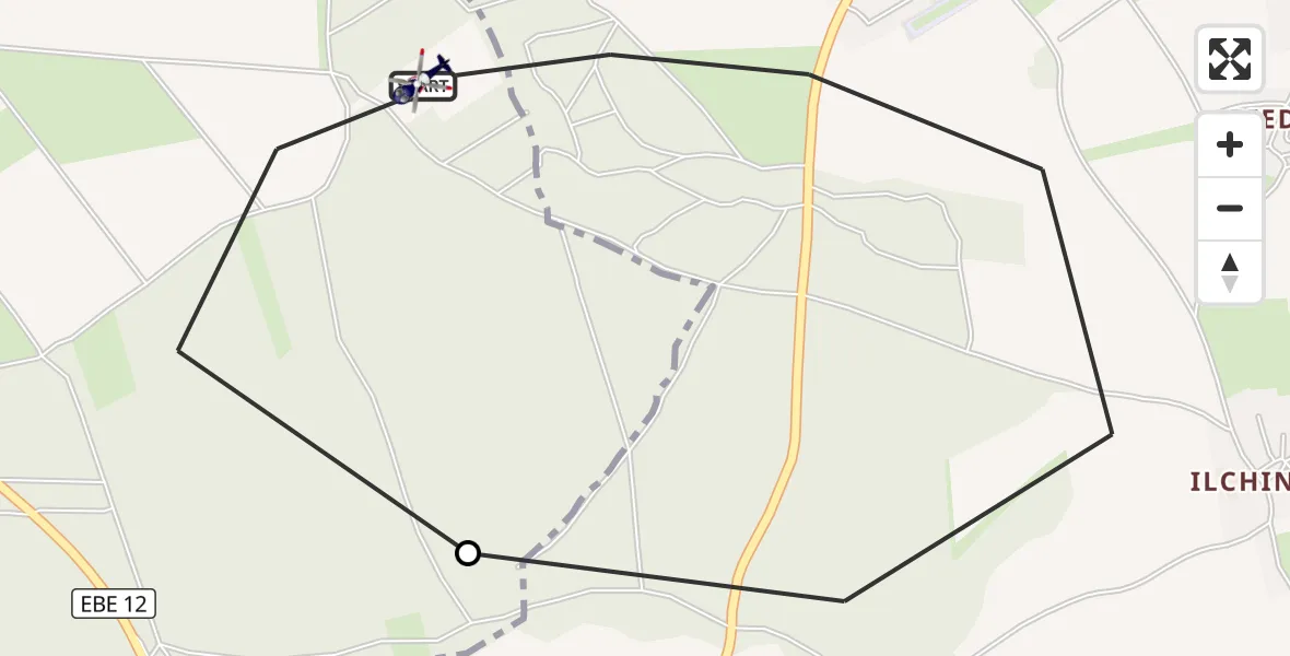 Flugroute Polizeihubschrauber Zorneding - Zorneding, 03 September 2026, 19:36