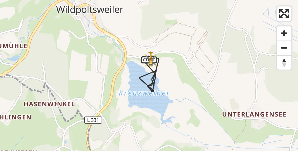 Flugroute Rettungshubschrauber Neukirch - Neukirch, 04 September 2026, 10:07