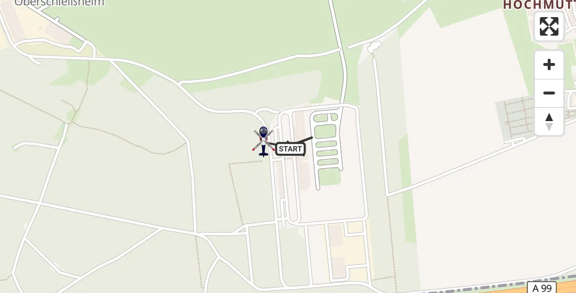 Flugroute Polizeihubschrauber Oberschleißheim - Oberschleißheim, 04 September 2026, 13:15