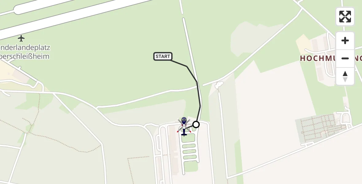 Flugroute Polizeihubschrauber Oberschleissheim Hubschrauberlandeplatz - Oberschleißheim, 04 September 2026, 19:14