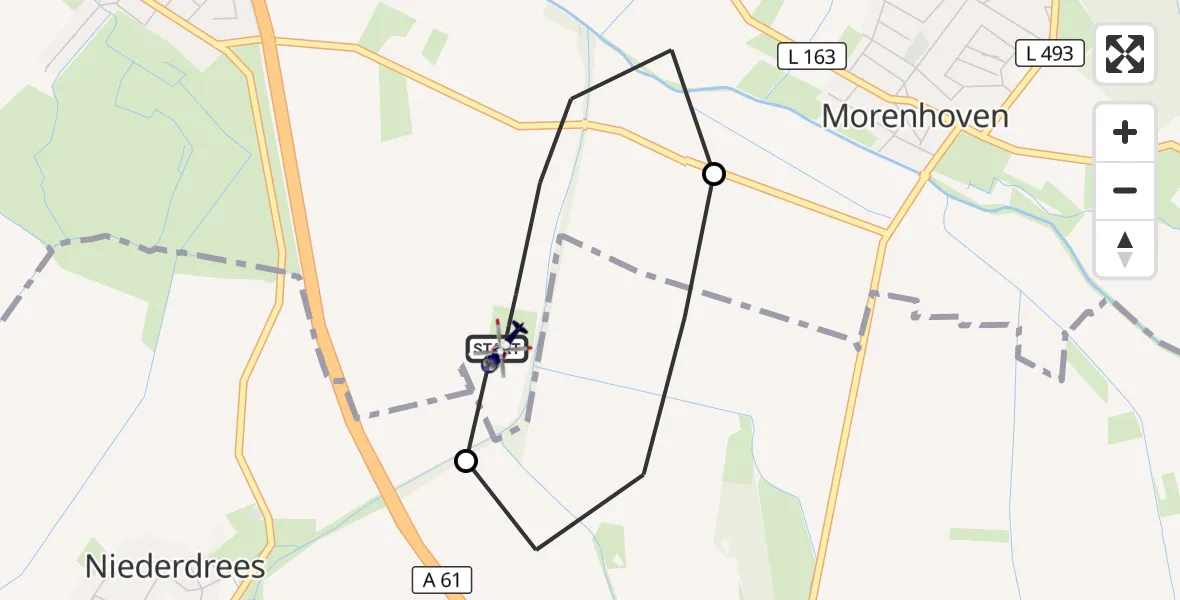 Flugroute Polizeihubschrauber Swisttal - Swisttal, 04 September 2026, 20:15