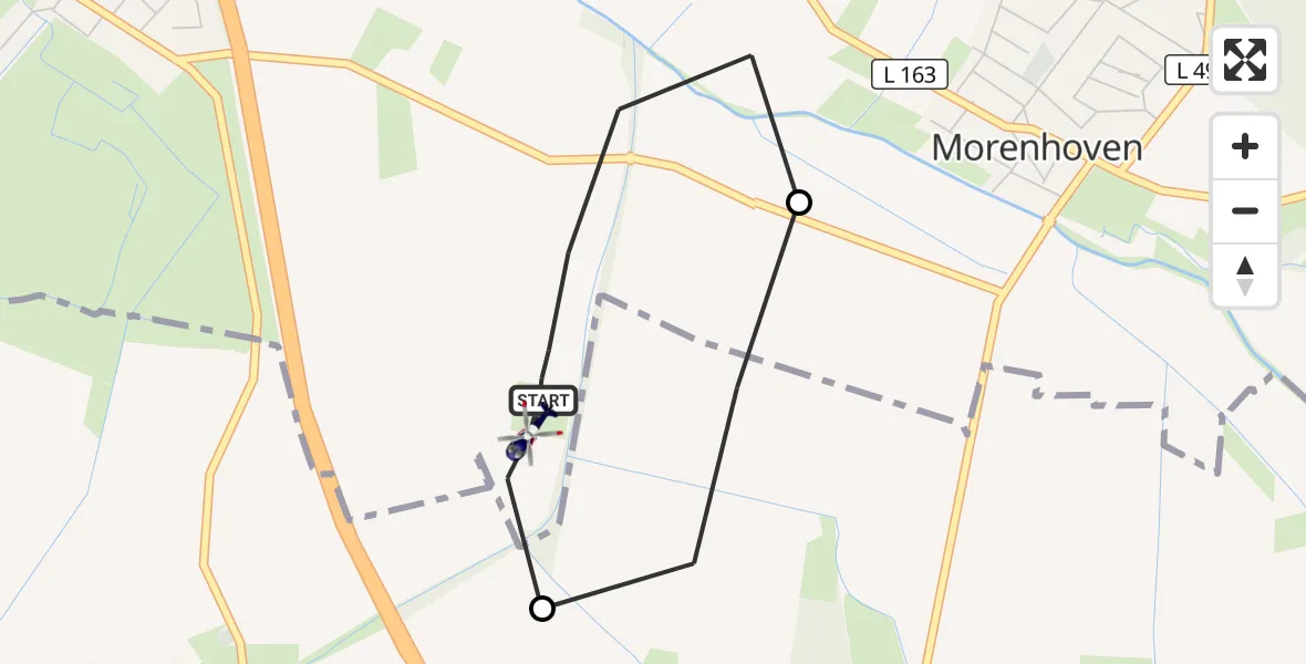 Flugroute Polizeihubschrauber Swisttal - Swisttal, 04 September 2026, 20:27