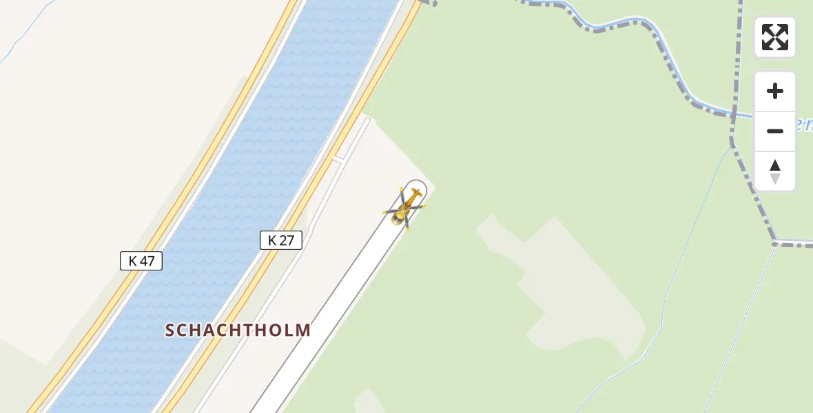 Flugroute Ambulanzhubschrauber Hörsten - Hörsten, 05 September 2026, 02:43