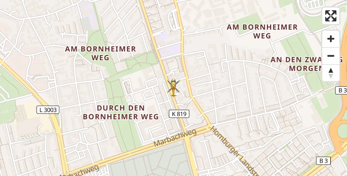 Flugroute Rettungshubschrauber Frankfurt am Main - Frankfurt am Main, 05 September 2026, 04:53