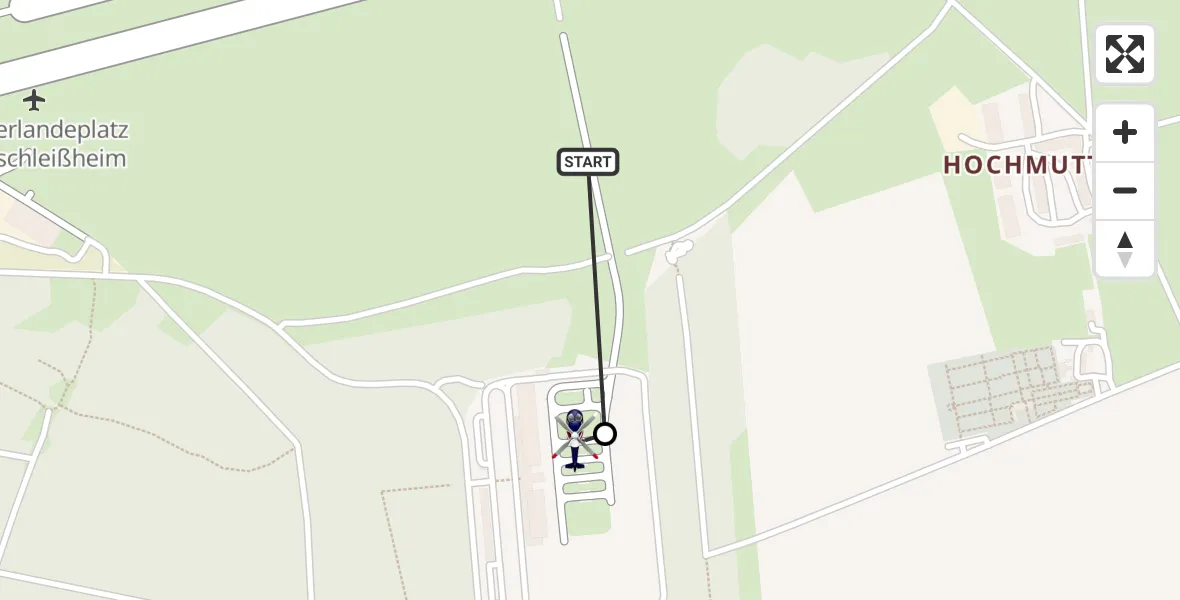 Flugroute Polizeihubschrauber Oberschleissheim Hubschrauberlandeplatz - Oberschleißheim, 05 September 2026, 07:13
