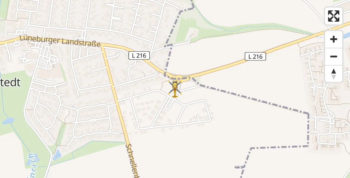 Flugroute Rettungshubschrauber Reppenstedt - Reppenstedt, 05 September 2026, 08:31