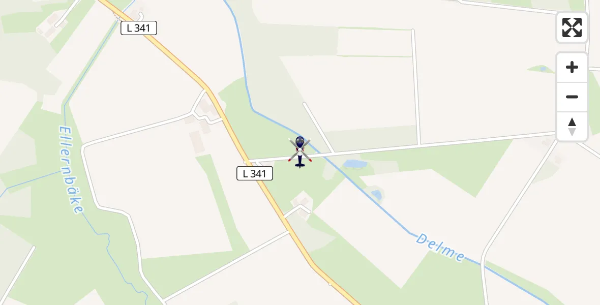 Flugroute Polizeihubschrauber Twistringen - Twistringen, 05 September 2026, 10:41