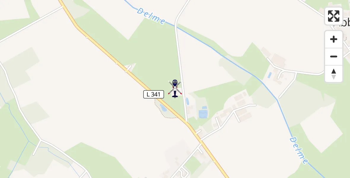Flugroute Polizeihubschrauber Twistringen - Twistringen, 05 September 2026, 10:50