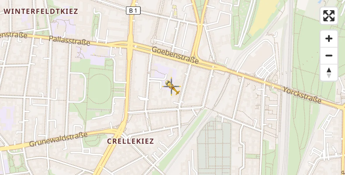 Flugroute Rettungshubschrauber Berlin - Berlin, 05 September 2026, 12:24