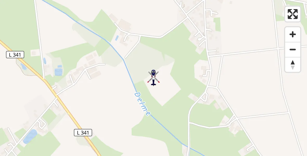 Flugroute Polizeihubschrauber Twistringen - Twistringen, 05 September 2026, 12:48