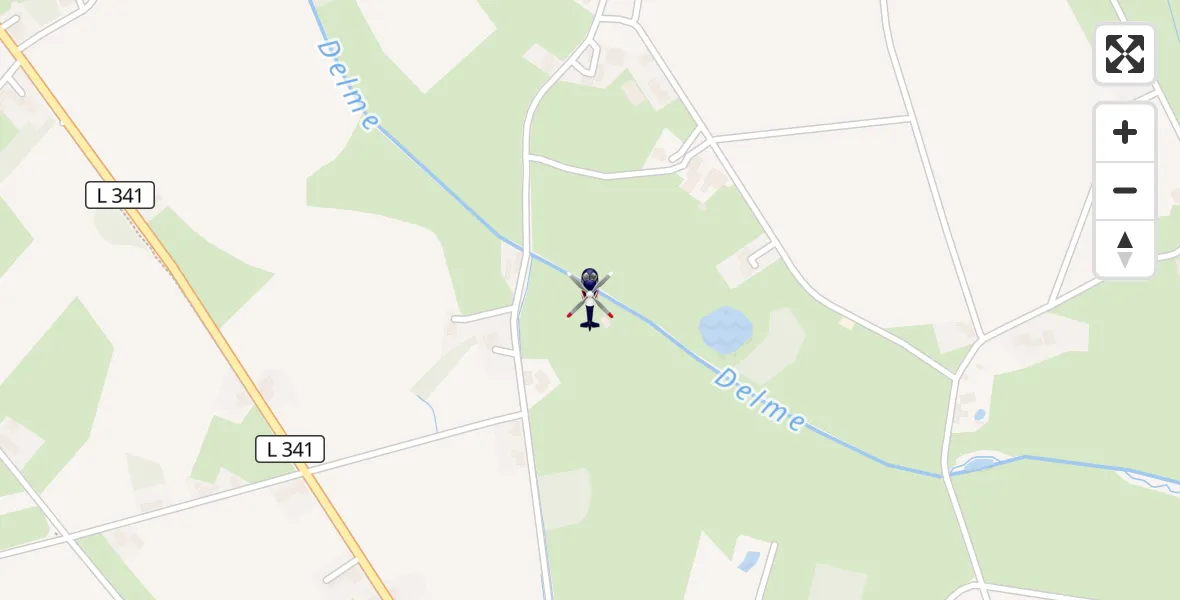 Flugroute Polizeihubschrauber Twistringen - Twistringen, 05 September 2026, 13:00