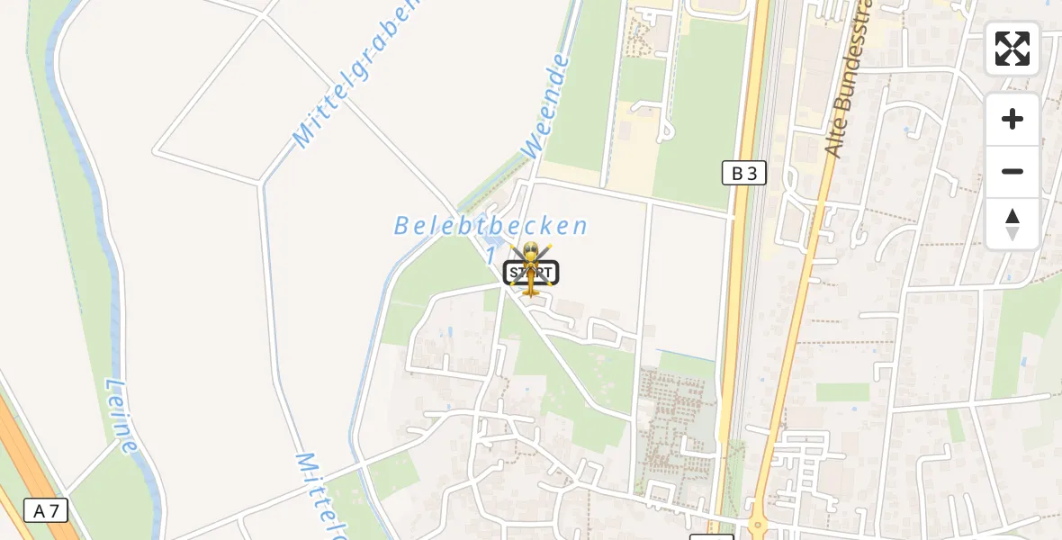 Flugroute Rettungshubschrauber Bovenden - Bovenden, 05 September 2026, 16:55