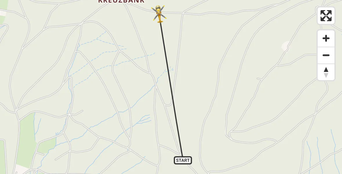 Flugroute Ambulanzhubschrauber Kreuztal - Kreuztal, 07 September 2026, 02:17