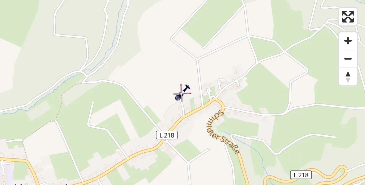 Flugroute Polizeihubschrauber Hürtgenwald - Hürtgenwald, 07 September 2026, 03:15