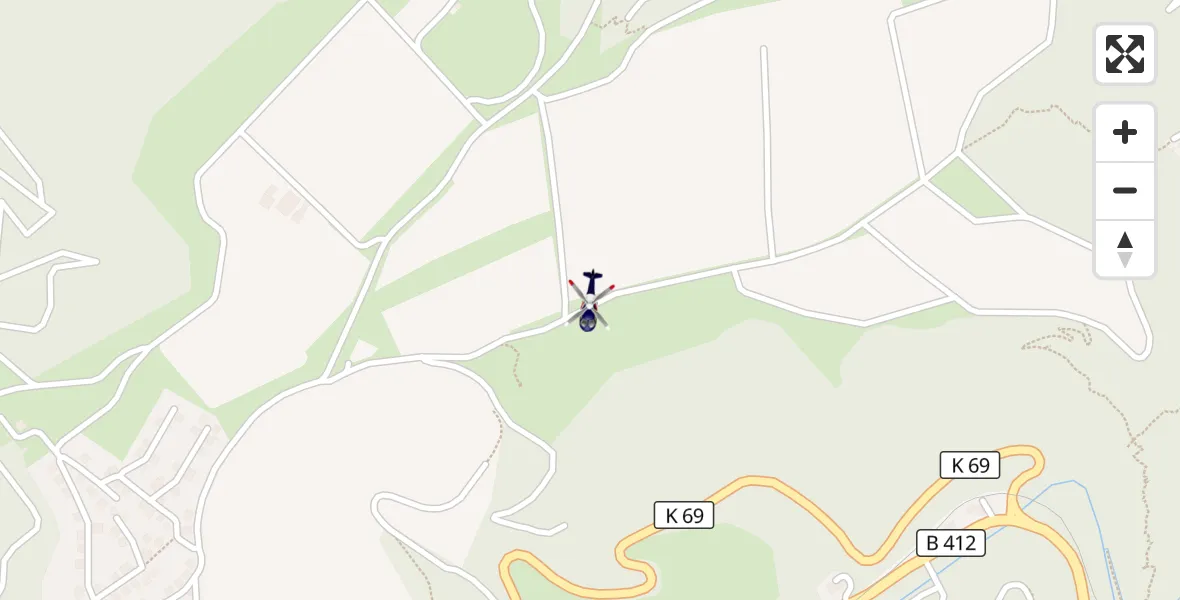 Flugroute Polizeihubschrauber Brohl-Lützing - Brohl-Lützing, 07 September 2026, 08:32