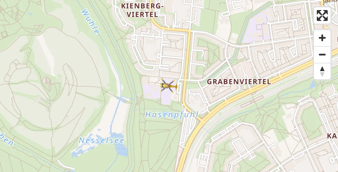 Flugroute Rettungshubschrauber Berlin - Berlin, 07 September 2026, 09:29