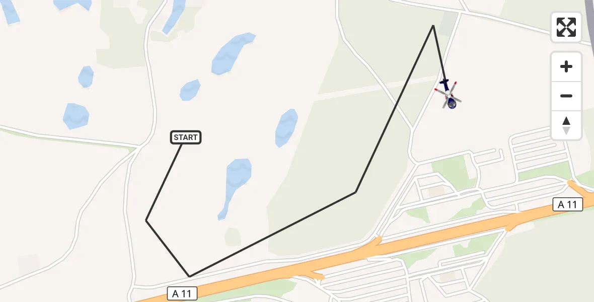 Flugroute Polizeihubschrauber Nadrensee - Nadrensee, 07 September 2026, 10:03