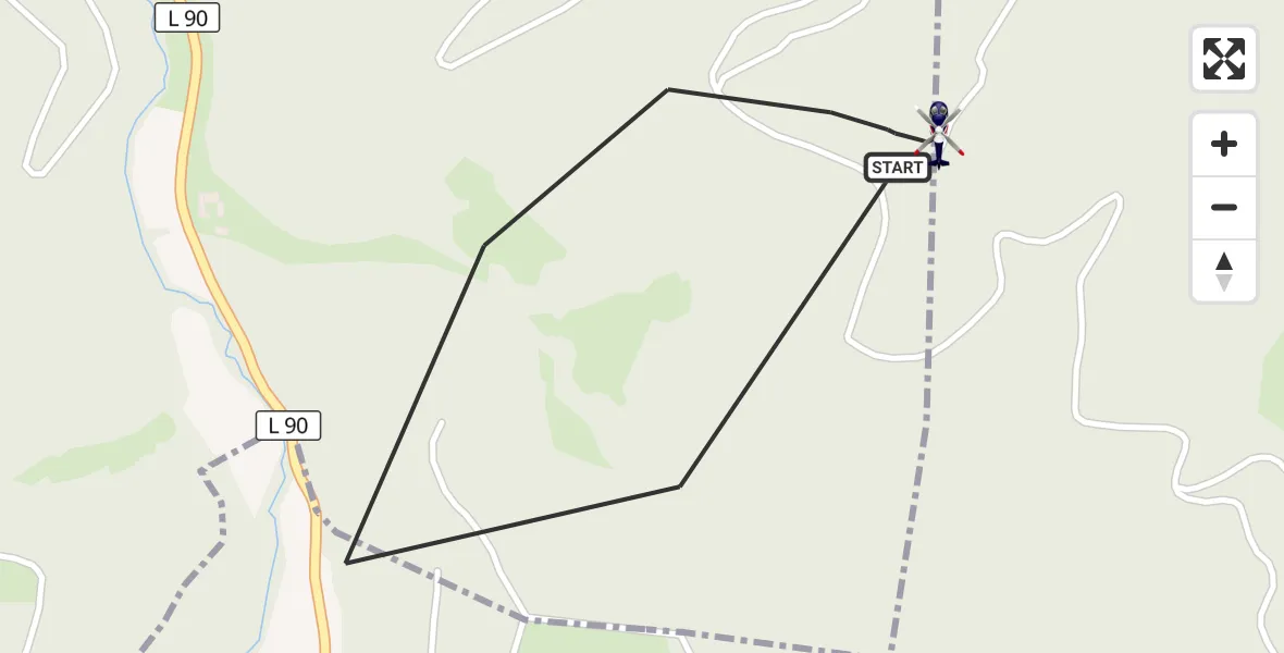 Flugroute Polizeihubschrauber Kesseling - Kesseling, 07 September 2026, 12:25