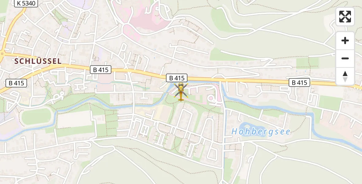 Flugroute Rettungshubschrauber Ortenau Hospital Lahr-Ettenheim - Ortenau Hospital Lahr-Ettenheim, 07 September 2026, 13:06