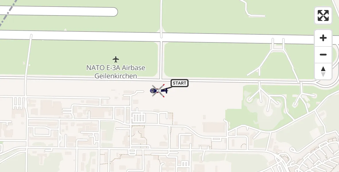 Flugroute Polizeihubschrauber Militärflugplatz Geilenkirchen - Militärflugplatz Geilenkirchen, 07 September 2026, 14:49