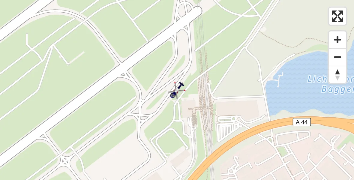 Flugroute Polizeihubschrauber Düsseldorf Flughafen - Düsseldorf Flughafen, 07 September 2026, 15:48