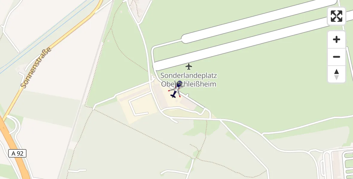 Flugroute Polizeihubschrauber Oberschleißheim - Oberschleißheim, 07 September 2026, 19:07