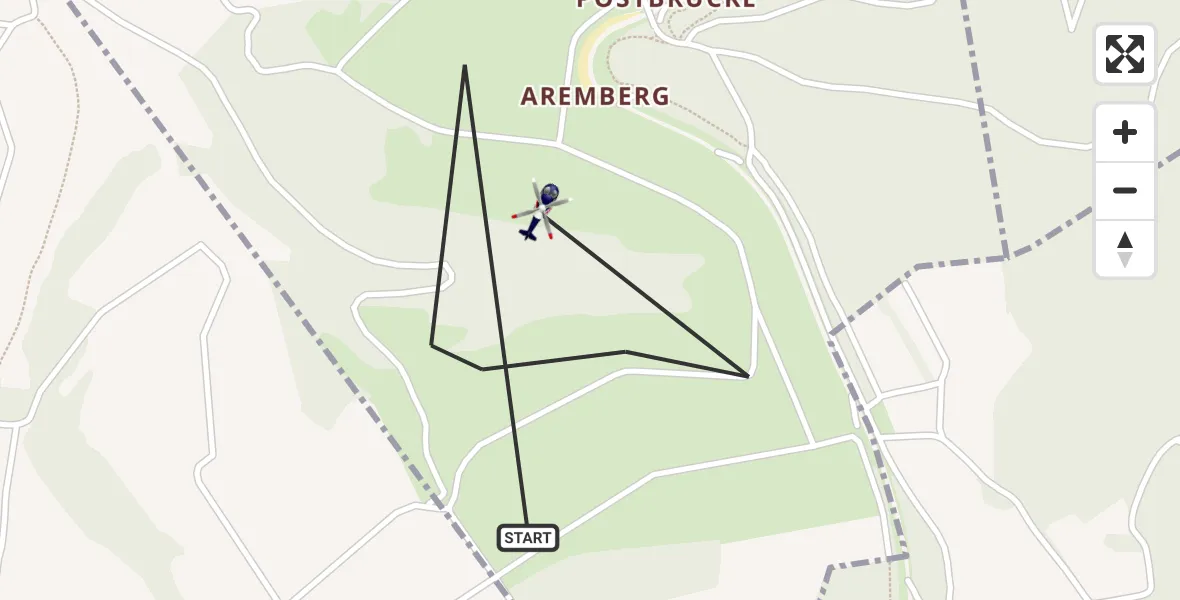 Flugroute Polizeihubschrauber Wimbach - Wimbach, 07 September 2026, 22:09