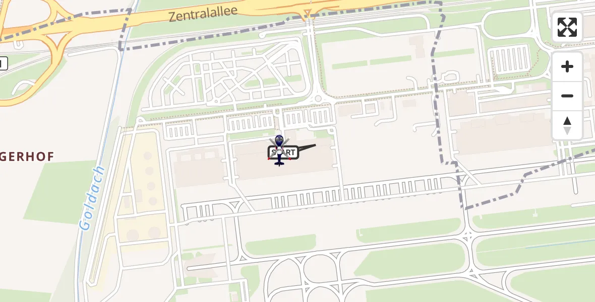 Flugroute Polizeihubschrauber München Flughafen - München Flughafen, 08 September 2026, 04:28