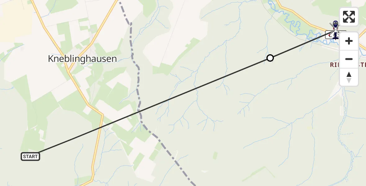 Flugroute Polizeihubschrauber Rüthen - Büren, 08 September 2026, 08:53
