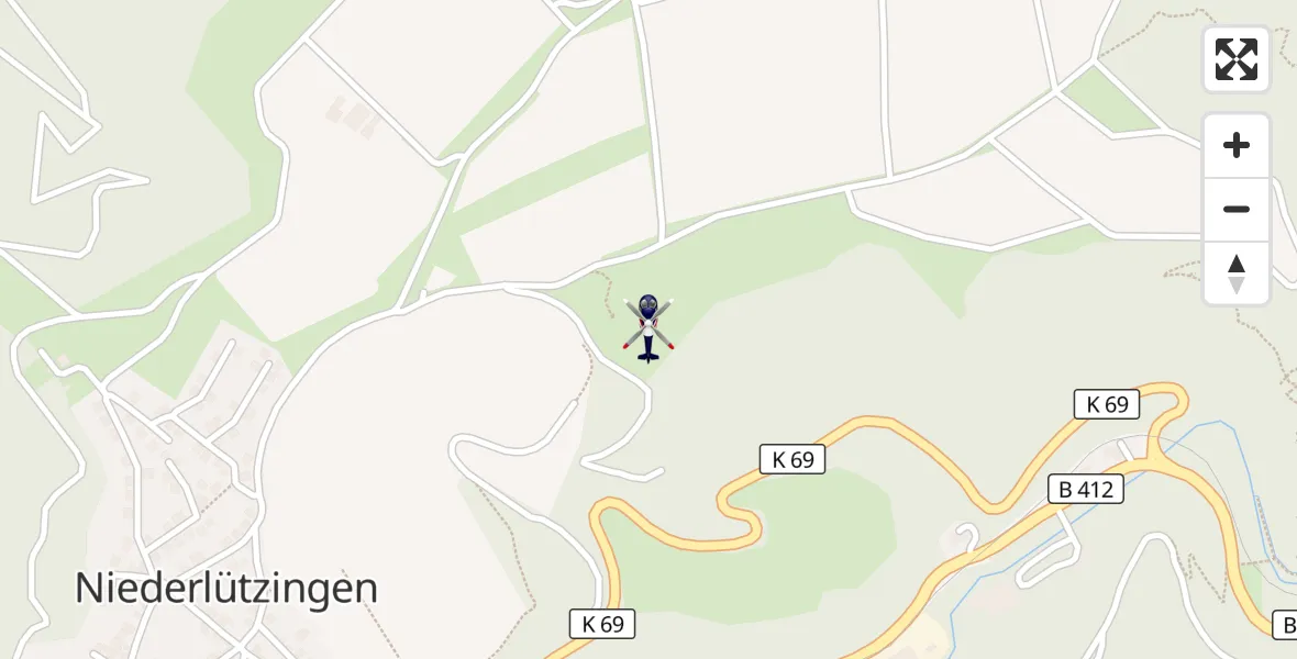 Flugroute Polizeihubschrauber Brohl-Lützing - Brohl-Lützing, 08 September 2026, 08:53